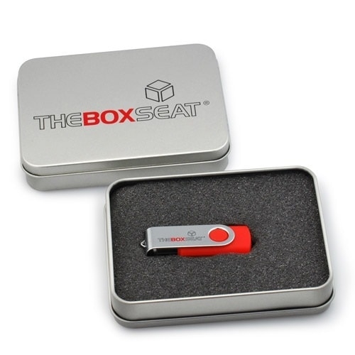 Custom usb tin box container for usb flash drive