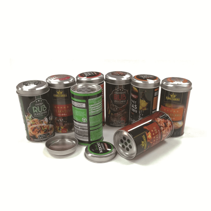 Factory price custom tin cans for spice packing food grade metal cans