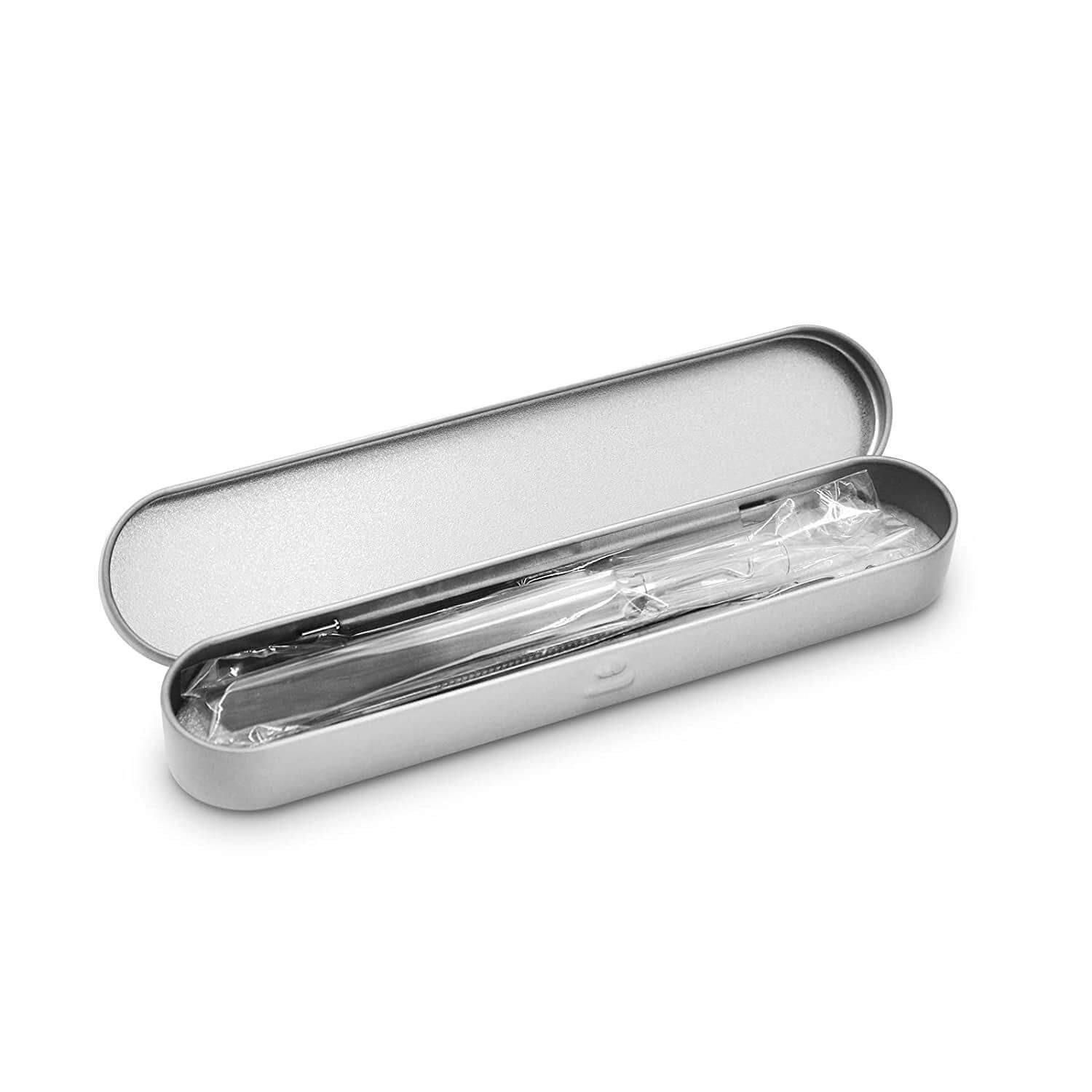 Wholesale Free Sample Custom Matte tin Pen Pencil Gift Packing Box Cosmetics Acne Needle Beauty Tools Box