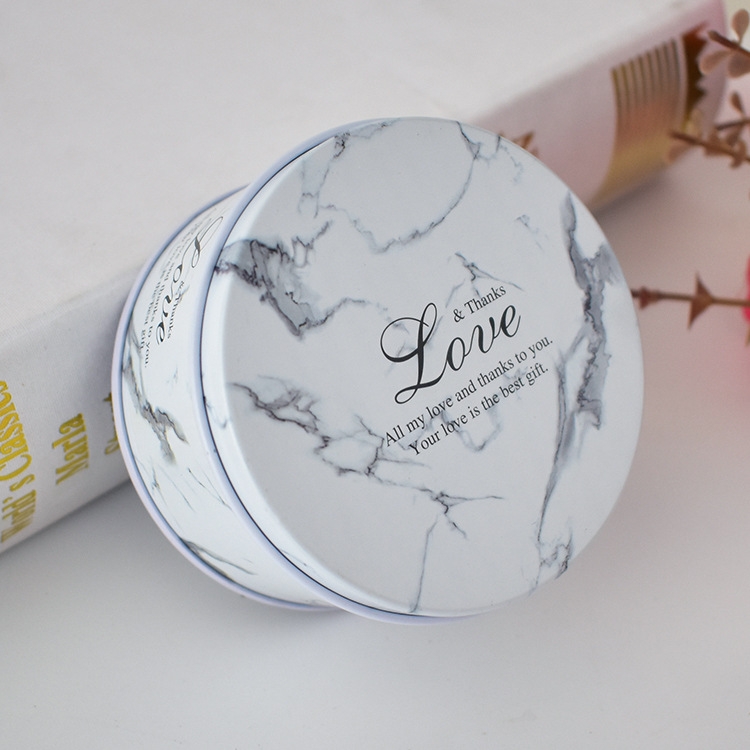 Wholesale Luxury Wedding Gift Travel Candle Tin Can Cute Metal Tin Can For Scented Candle