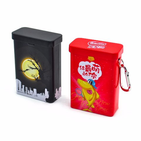 Cheap tobacco tins hinged cigarette tin box