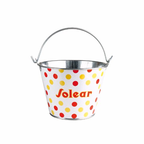 Galvanized Metal Ice Bucket With Handle for Drinks