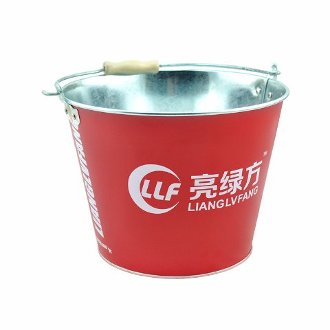 Customized 5L Large Galvanized Beer Metal Tin Ice Bucket