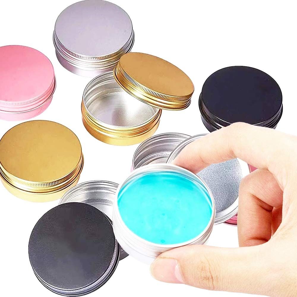 Empty lip balm tin box