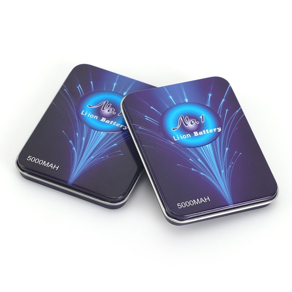 Rectangle battery storage tin box