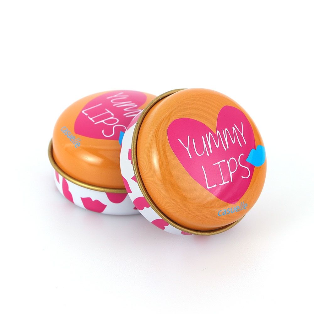 Custom small round lip blam tin can