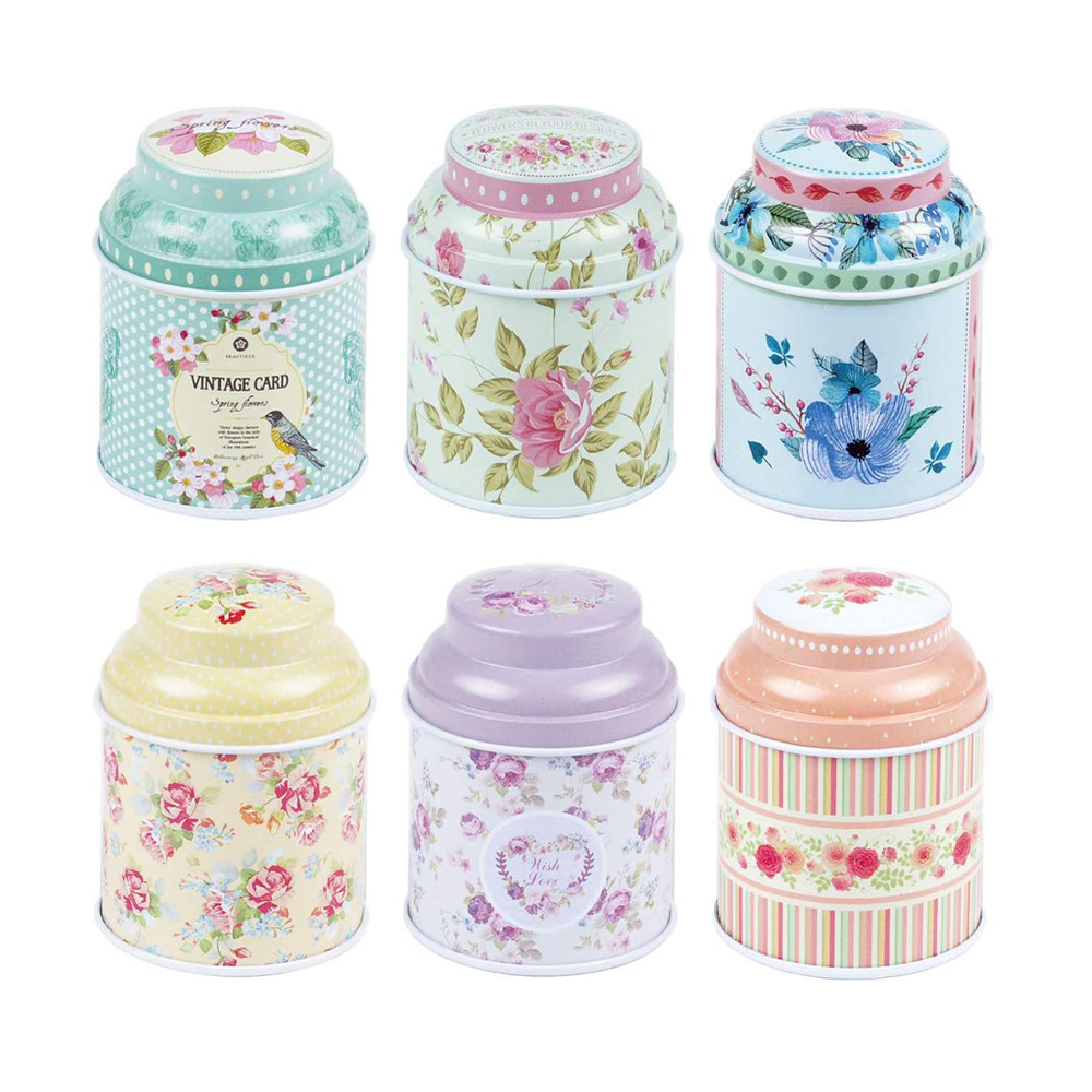 Elegant Metal Tinplate Empty Tins for Tea