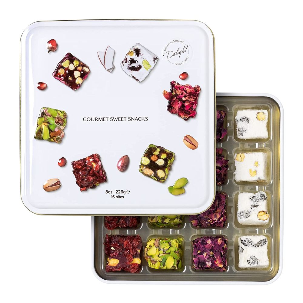 Wholesale food safe custom empty square cookie sweet metal tin container with lids