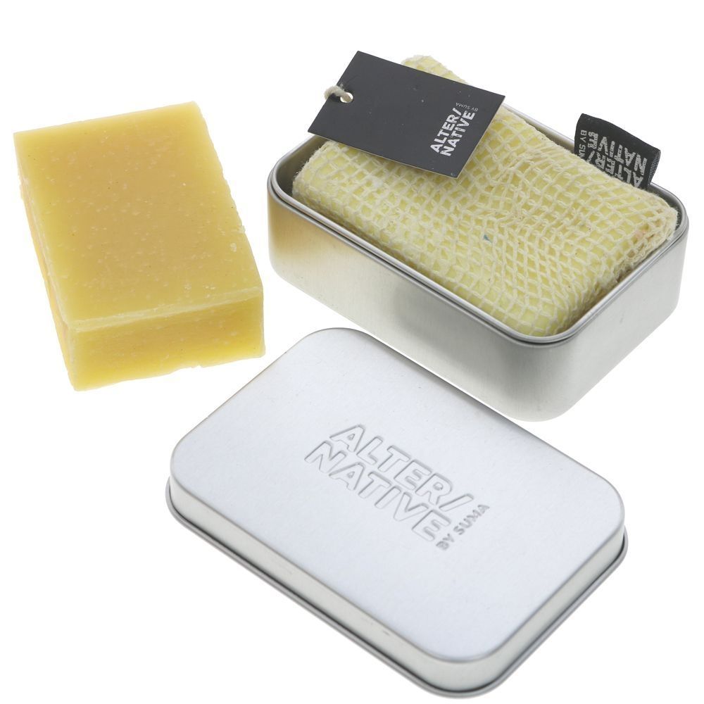 Custom rectangle aluminum soap travel tin box with drainer