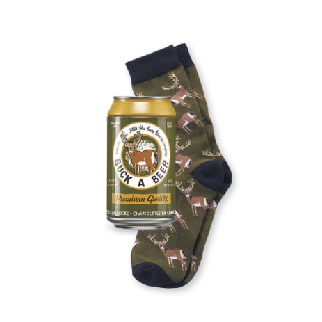 Customize cola beer shape socks packaging tin box