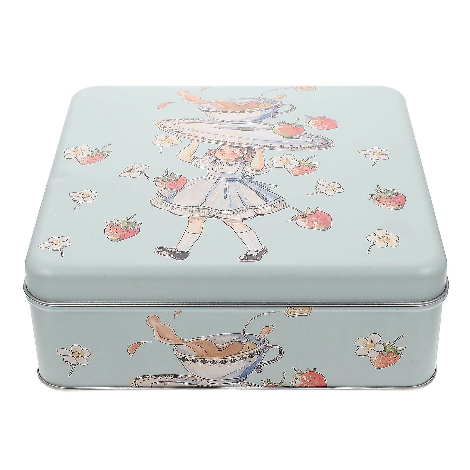 Wedding Cake Cookies Metal Cookie Tins Candy Cookie Storage Container Empty Tin Box Wedding Favor Boxes Metal Storage Tin