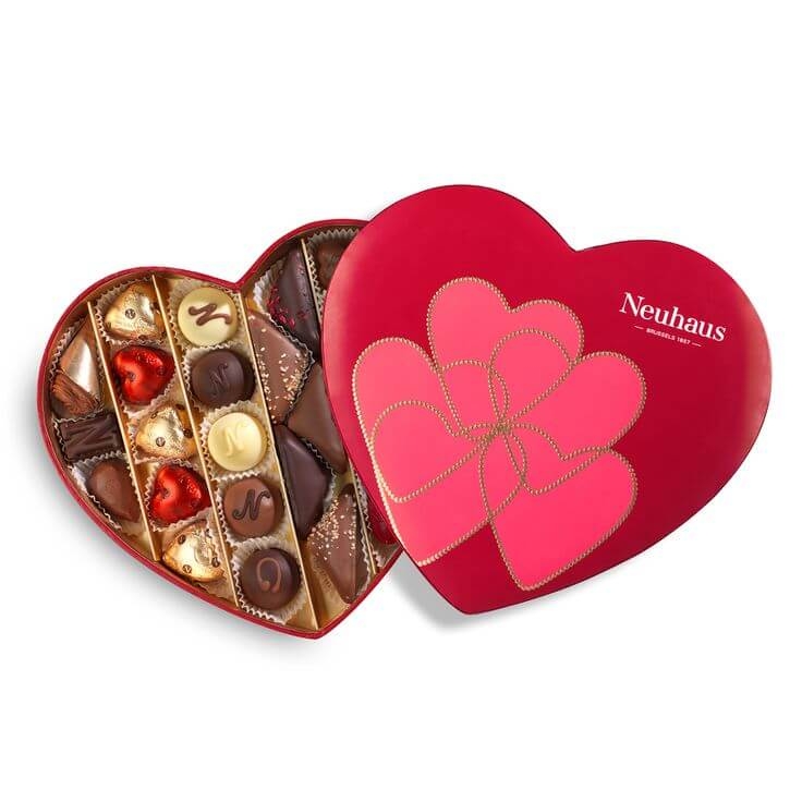 Heart shape metal chocolate sweets candy gift tin box for Valentine