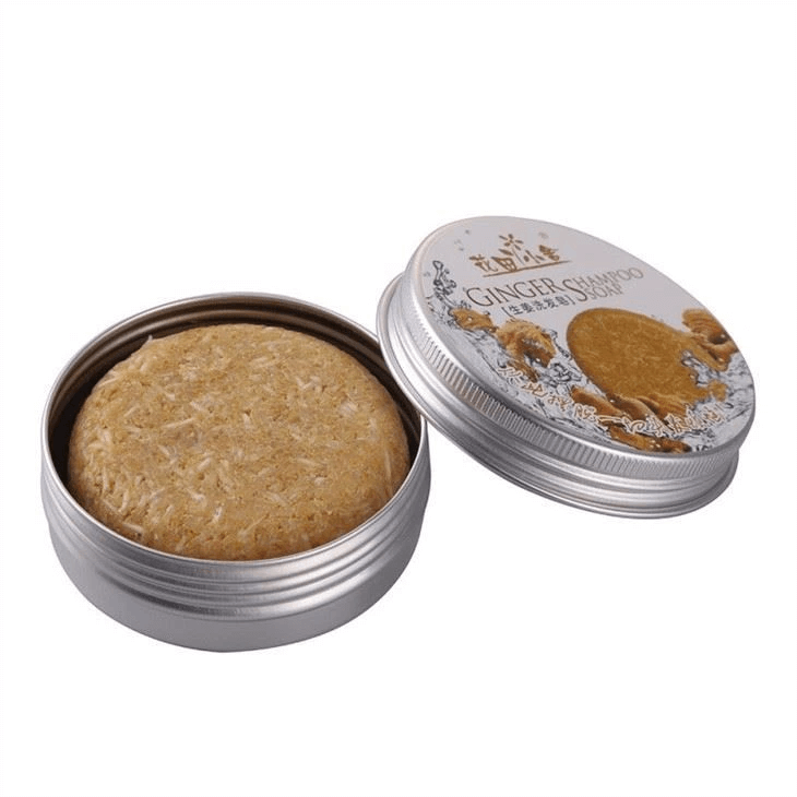 Round aluminum solid soap shampoo bar tin container with screw lids