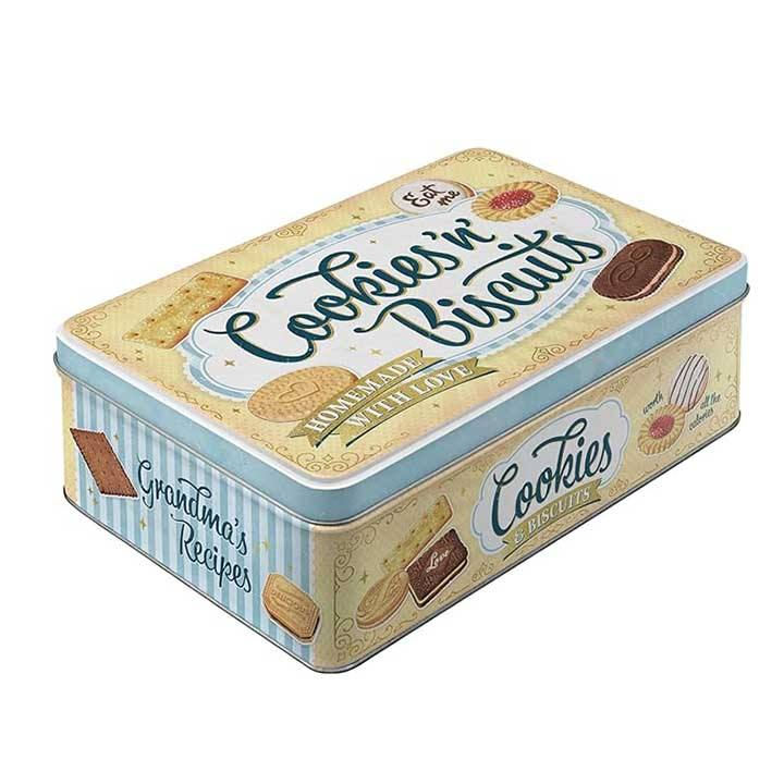 Wholesale Factory Empty Custom Metal Tin Cans Wedding Favour Candy Tin Container for Cookie Biscuit Gift Package