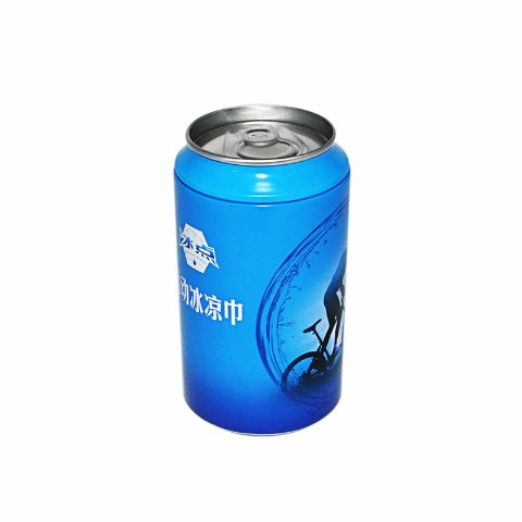 Custom round tin box coca cola cans sock package T-shirt package