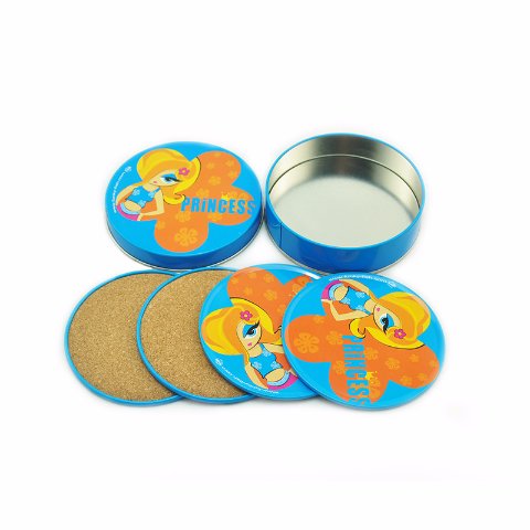 Custom metal coaster gift with printing