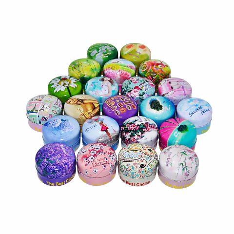 custom round tin box package