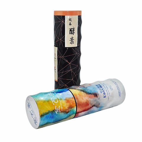 Custom round tin box wine package with plastic insert