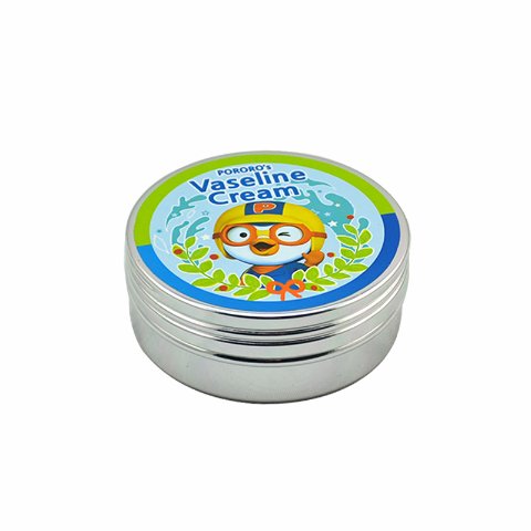 Custom small round cosmetic aluminum tin with screw