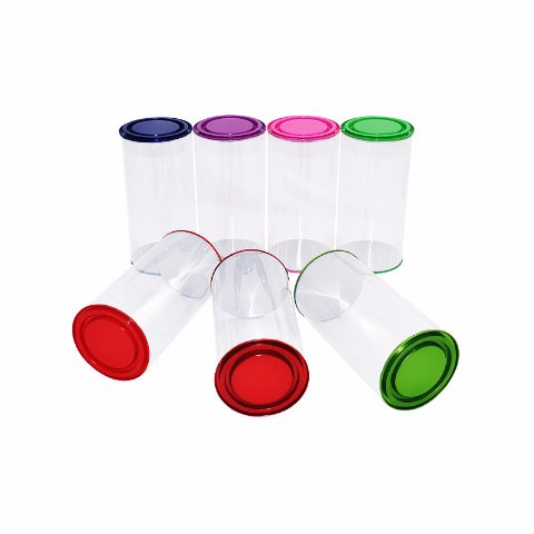 Custom PET cans with handle plastic can package