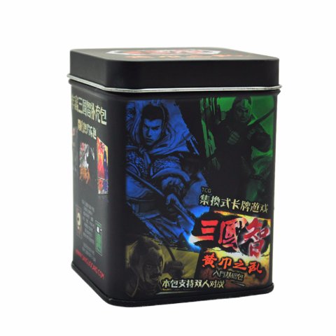 custom square toy tin box with printing