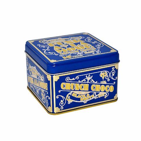 Custom square tin box storage metal box package
