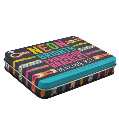 Rectangular metal tin gift box for jewelry accessories