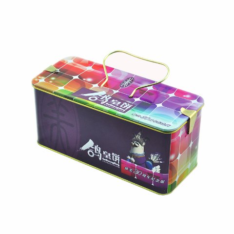 Rectangle biscuit box packaging with handle