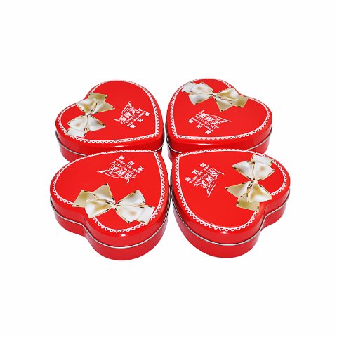 Custom heart shape candy tin box ,chocolate packaging